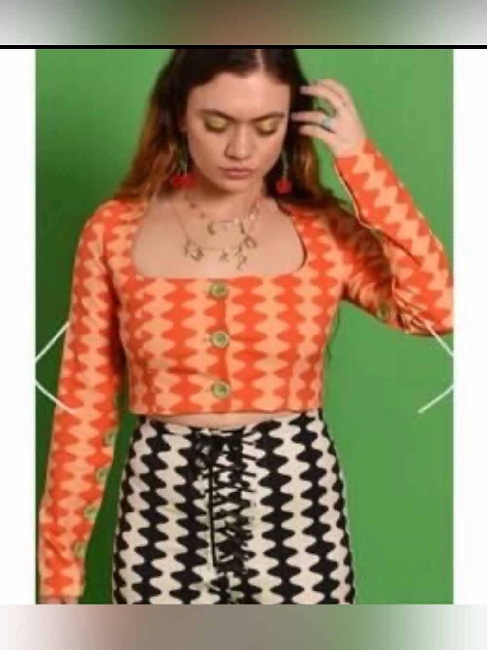 Tyler McGillivary Samara Long Sleeve Square Neck Top XS